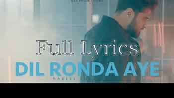 Dil Ronda Aye Lyrics by Nabeel Shaukat Ali