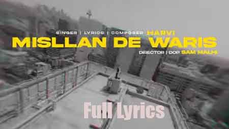 Misllan De Waris Lyrics by Harvi