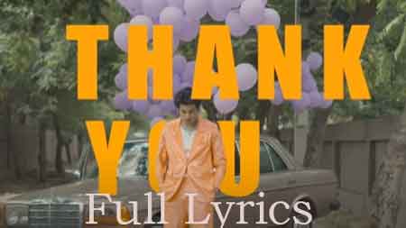 Thank You lyrics in English by Aditya Bhardwaj