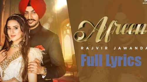 Afreen Lyrics in English by Rajvir Jawanda