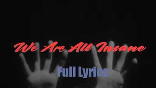 AWOLNATION - We Are All Insane Lyrics in English