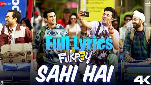 Sahi Hai Lyrics by Abhishek Nailwal